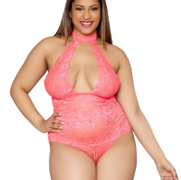 Collared Lace Bodysuit